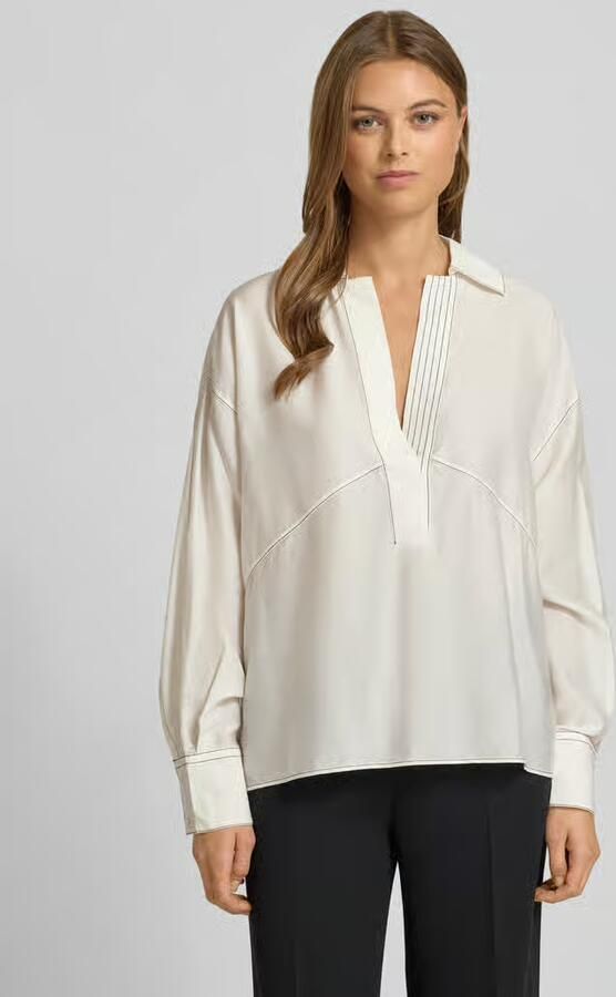 Boss Loose fit blouse met zijdegehalte Model 'BRIZZY' - Foto 2