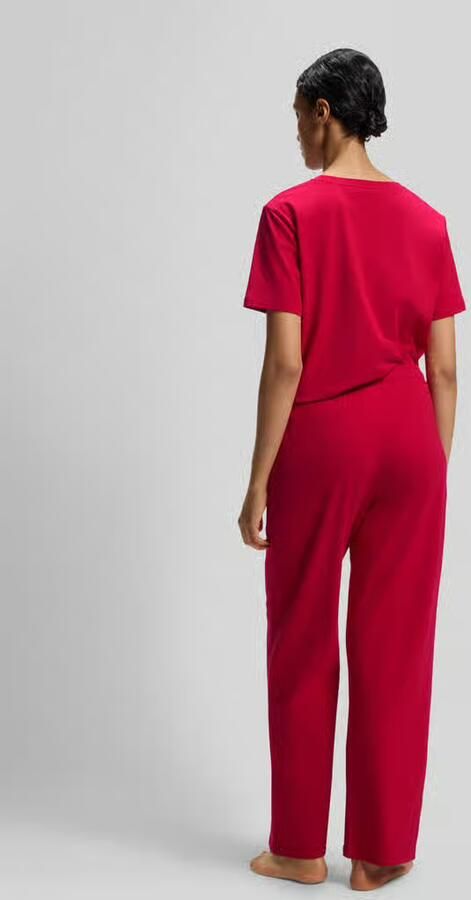 Boss Loose fit pyjamabroek van katoenmix - Foto 3