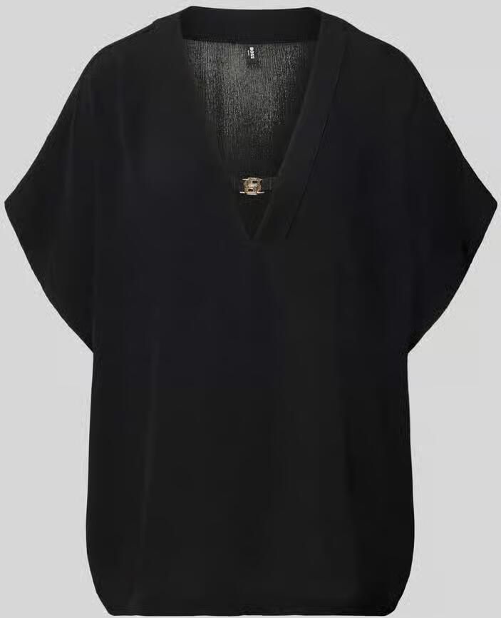 Boss Loose fit tuniek van pure viscose Model 'DOUBLE B' - Foto 2