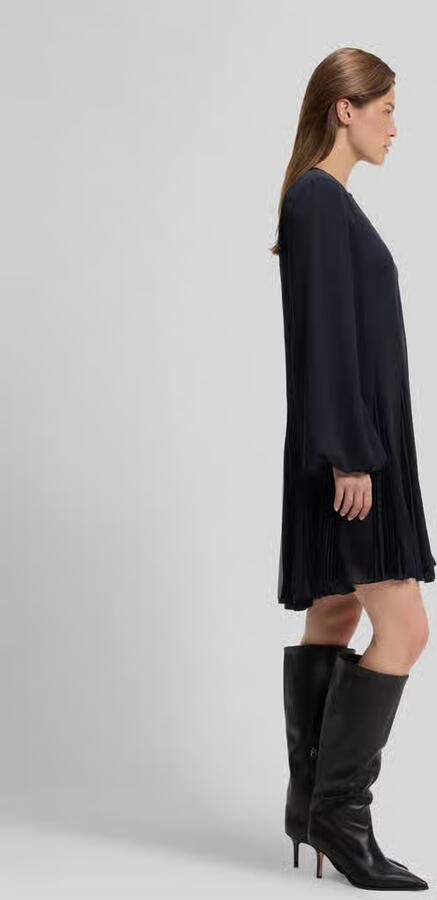 Boss Loose fit vrijetijdsjurk met plissé-details model 'Donottati' - Foto 3