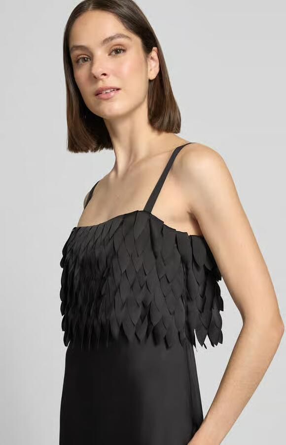 Boss Midi-jurk met bandjes met lasercut-vormen Model 'DALASER' - Foto 2