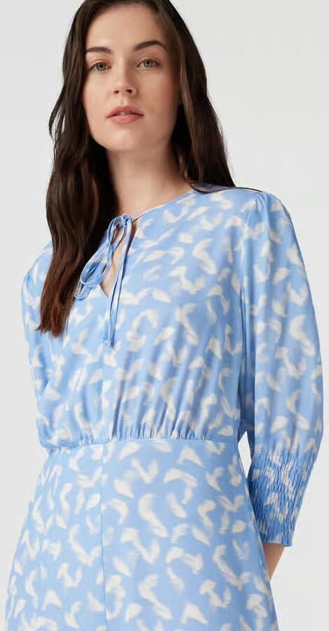 Boss Midi-jurk met druppelvormige hals model 'Daflori'
