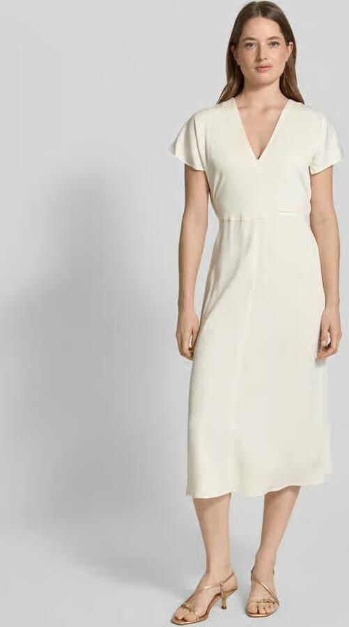 Boss Midi-jurk met V-hals model 'Dieshana' - Foto 3
