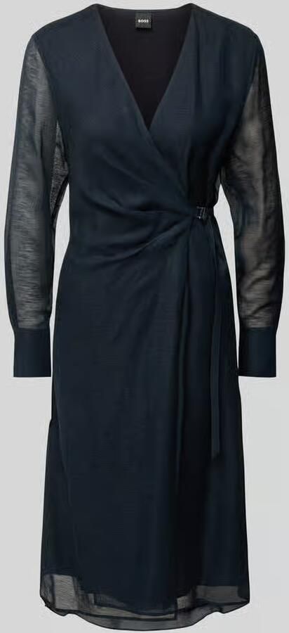 Boss Midi-jurk met V-hals model 'Dosala'