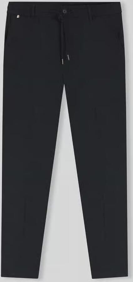 Boss Modern fit straight leg broek van linnenmix model 'KANE1' - Foto 2