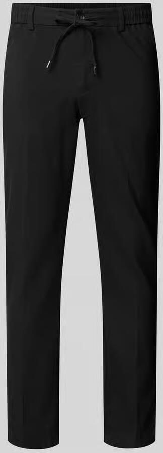 Boss Modern fit straight leg broek van linnenmix model 'KANE1' - Foto 3