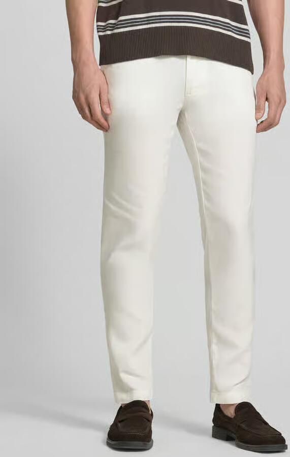 Boss Modern fit straight leg broek van linnenmix model 'KANE1' - Foto 2