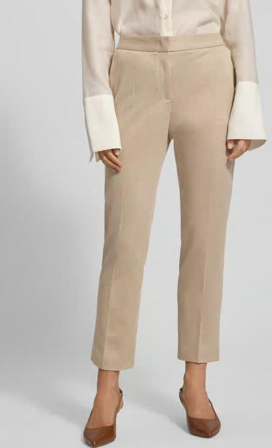 Boss Regular fit smalle broek van viscosemix model 'Tapria-Crop4' - Foto 2
