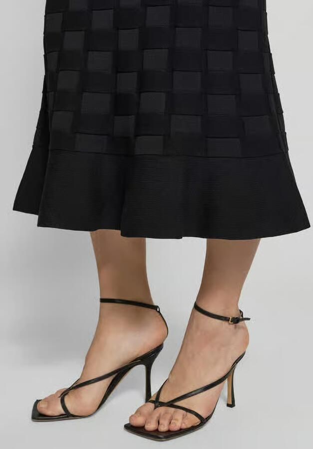 Boss Nauwsluitende midi-rok van viscosemix model 'Foppy'