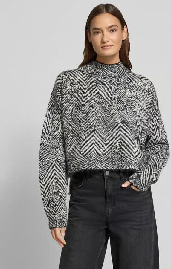 Boss Oversized gebreide pullover van een mix van mohair en wol model 'FACLINA' - Foto 2