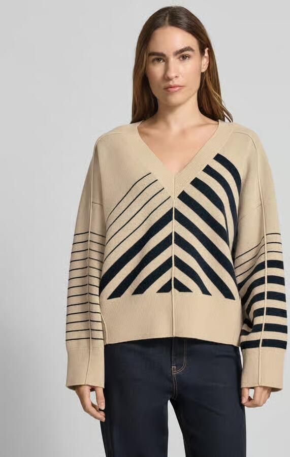 Boss Oversized gebreide pullover van een mix van scheerwol en kasjmier model 'FUDALI' - Foto 2
