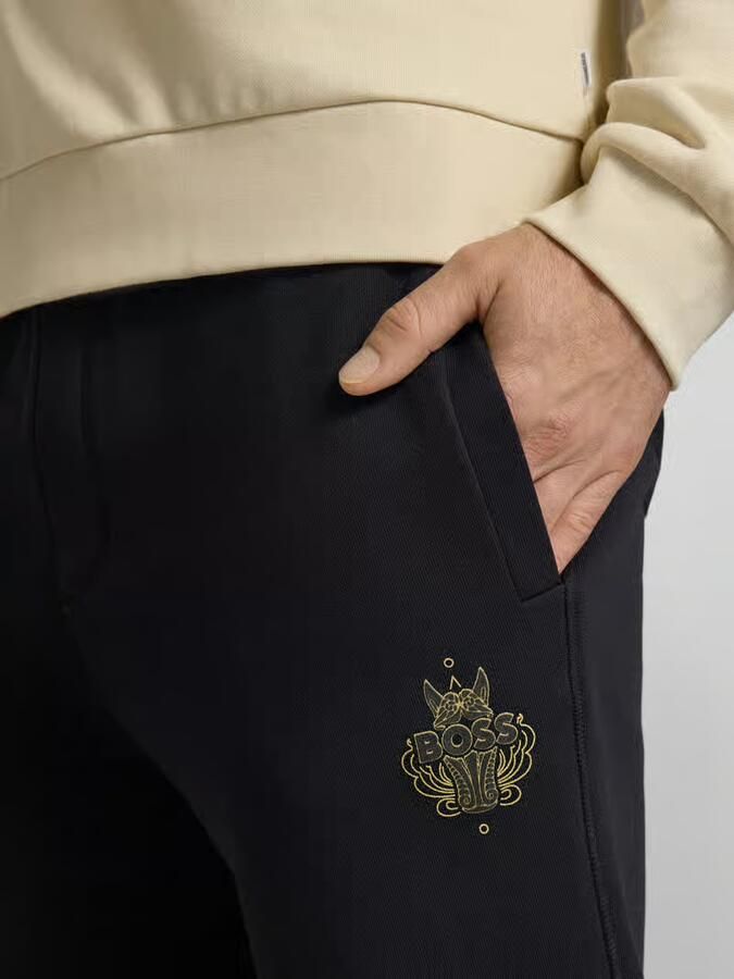 Boss Oversized joggingbroek van puur katoen model 'WEI_CNY' - Foto 2