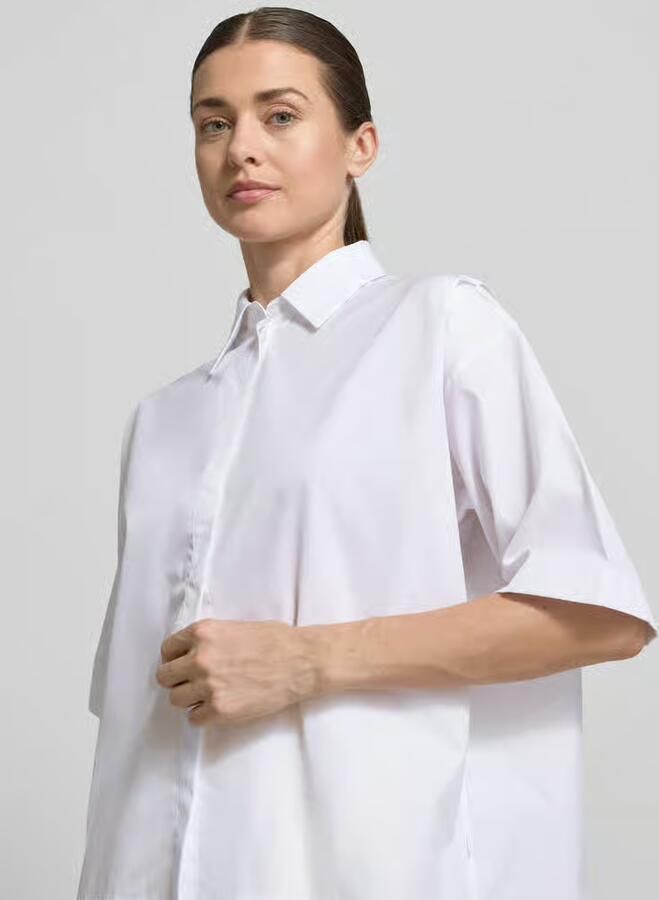 Boss Oversized overhemdblouse van puur katoen model 'BIMINA'