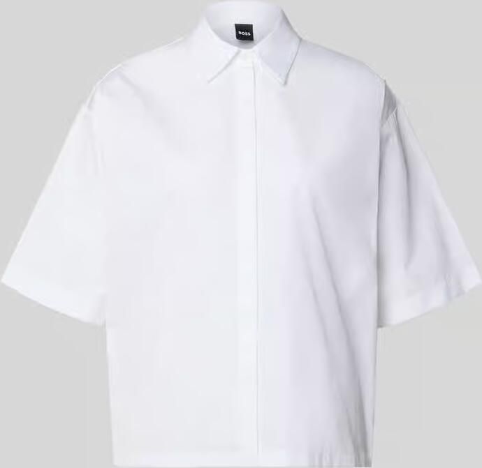 Boss Oversized overhemdblouse van puur katoen model 'BIMINA' - Foto 2