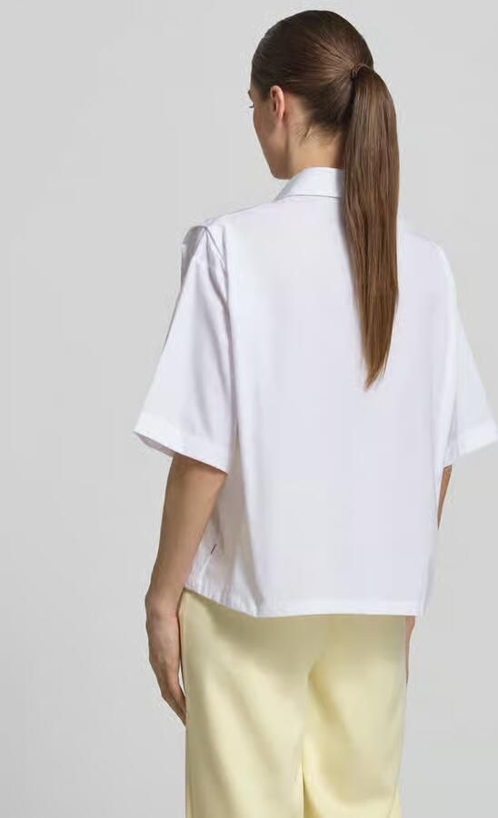 Boss Oversized overhemdblouse van puur katoen model 'BIMINA'