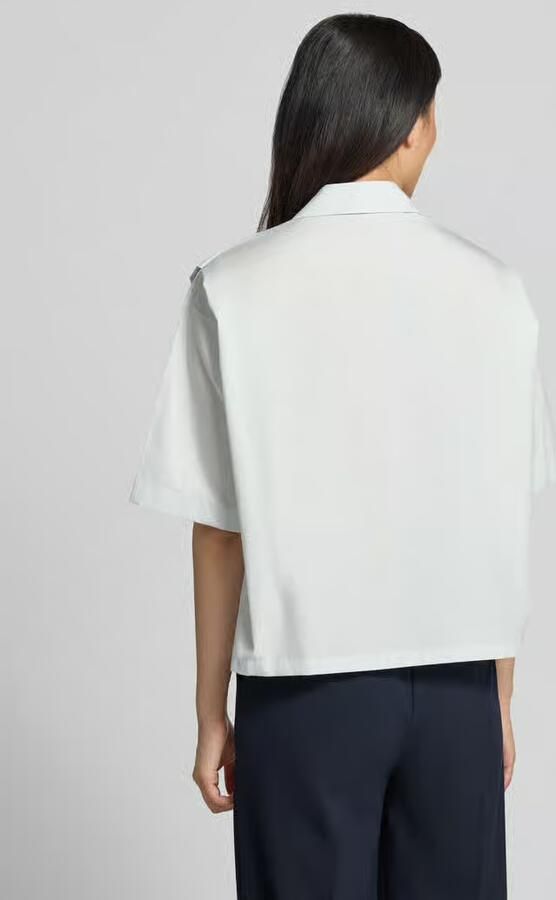 Boss Oversized overhemdblouse van puur katoen model 'BIMINA' - Foto 3