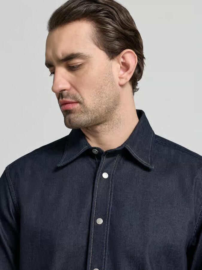 Boss Oversized overhemdjack van katoenmix model 'LIAM' - Foto 2
