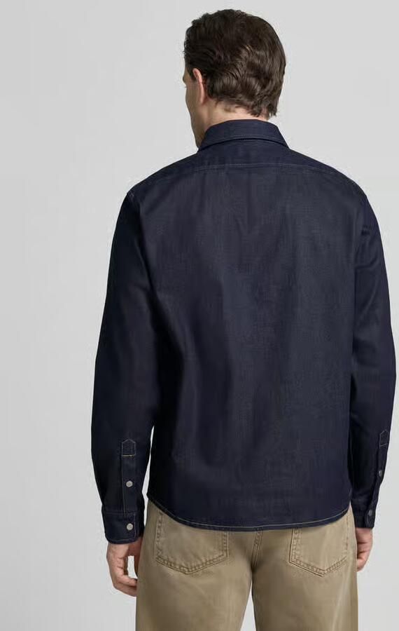 Boss Oversized overhemdjack van katoenmix model 'LIAM' - Foto 3