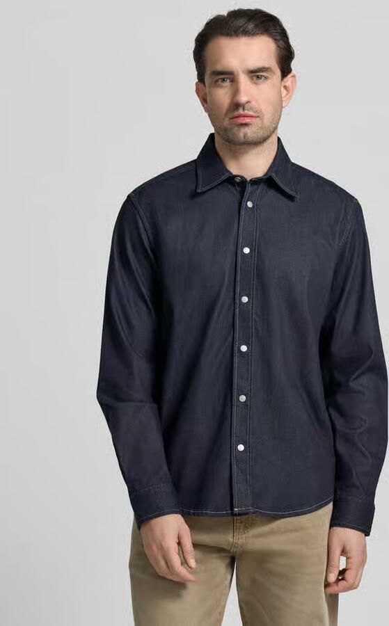 Boss Oversized overhemdjack van katoenmix model 'LIAM' - Foto 4