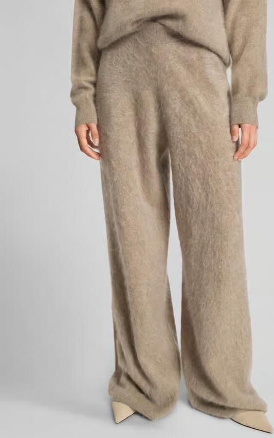 Boss Oversized wijde broek van kasjmier model 'FIBURA' - Foto 2