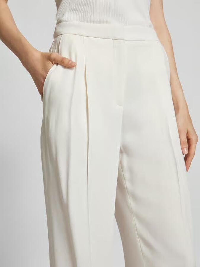 Boss Pantalon met haakjes- en ritssluiting model 'Tozera'