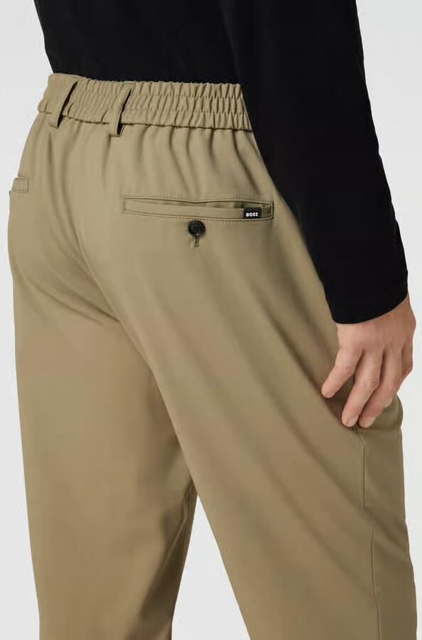 Boss Pantalon met persplooien model 'Genius'