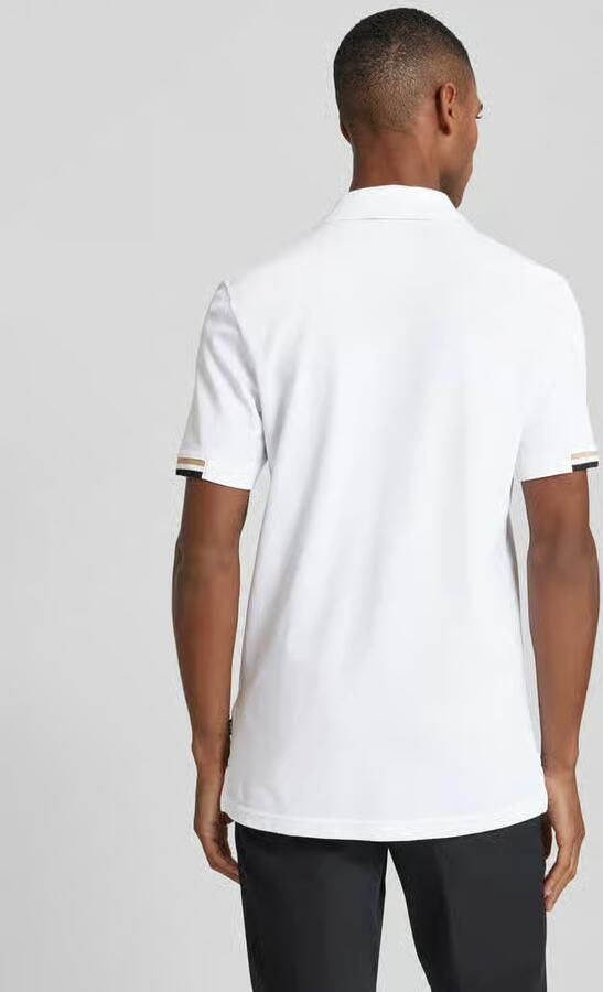 Boss Poloshirt met labelprint model 'Parlay' - Foto 2