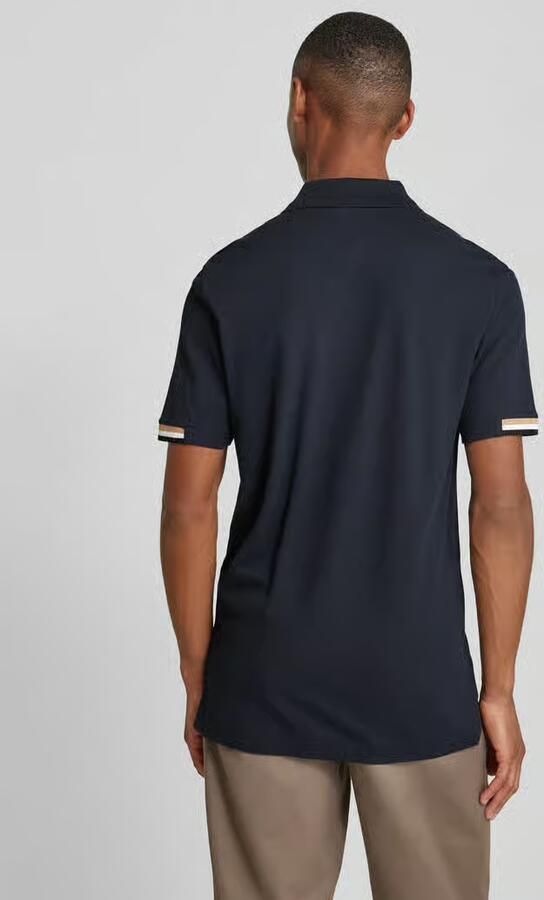 Boss Poloshirt met labelprint model 'Parlay'