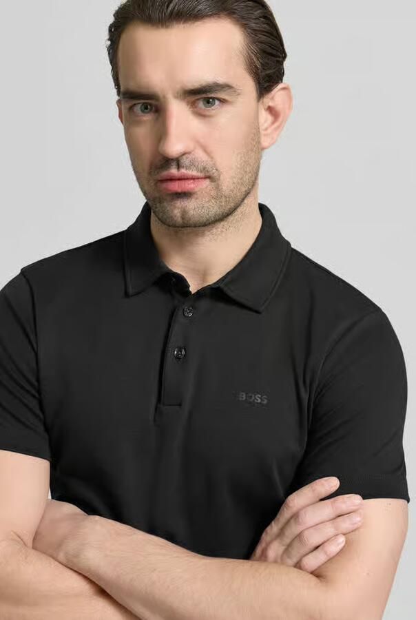 Hugo Boss Zwarte poloshirt met korte mouwen Black Heren - Foto 4