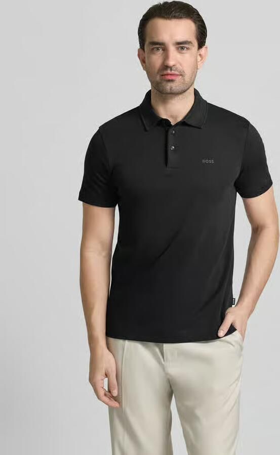 Hugo Boss Zwarte poloshirt met korte mouwen Black Heren - Foto 6