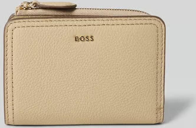Boss Portemonnee van echt runderleer model 'LANAH SMALL WALLET'