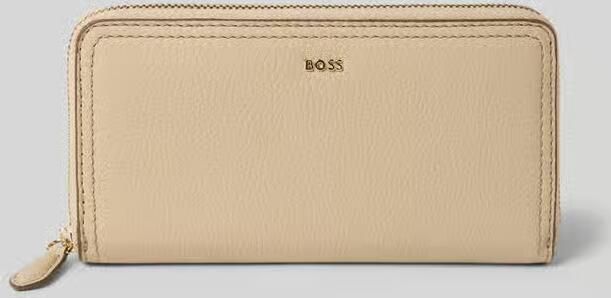 Boss Portemonnee van echt runderleer model 'LENAH ZIPAROUND'