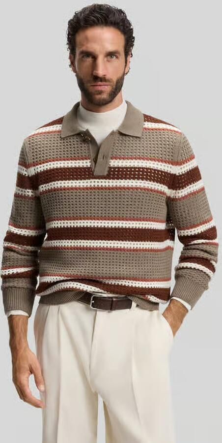 Boss Pullover van scheerwol met polokraag model 'C-Fincenzo' - Foto 3