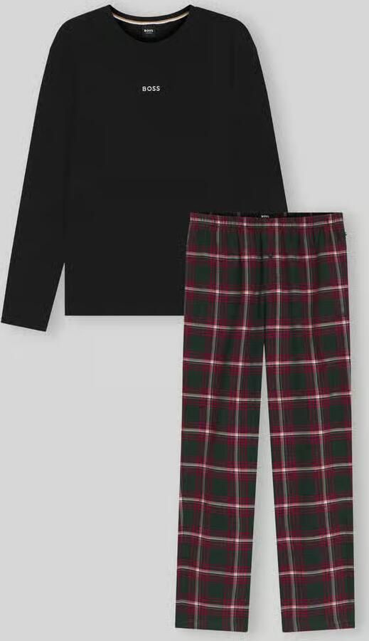 Boss Pyjama-set met logodetail in set van 2
