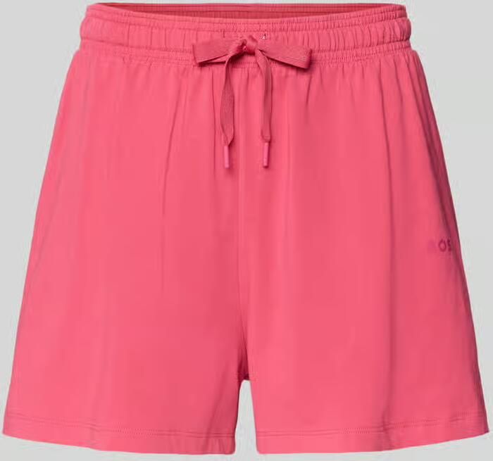 Boss Pyjama short van katoenmix met tunnelkoord - Foto 2