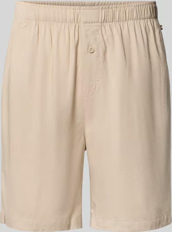 Boss regular fir sweatshorts van mix van viscose en linnen model 'FRESH SHORTS' - Foto 2