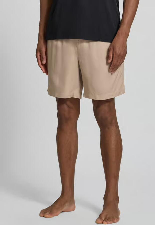 Boss regular fir sweatshorts van mix van viscose en linnen model 'FRESH SHORTS' - Foto 3