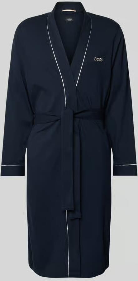 Boss Regular fit badjas van puur katoen model 'XMAS KIMONO'