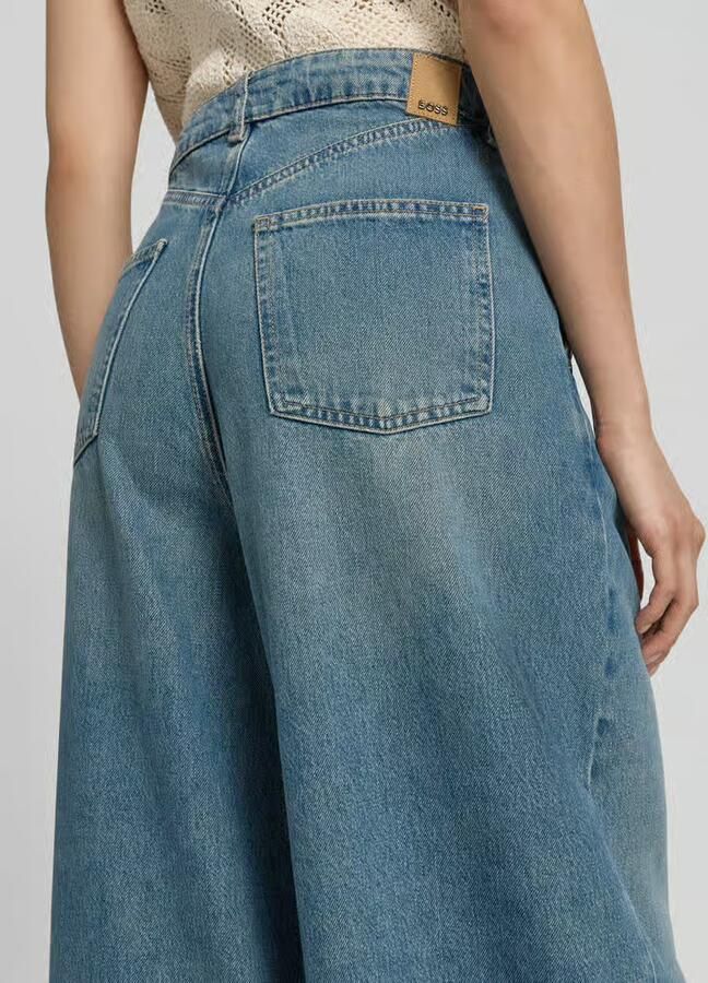 Boss regular fit baggy jeans van mix van katoen en lyocell model 'CENTRAL'