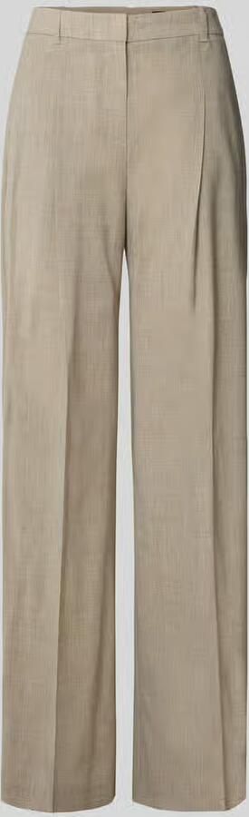 Boss Regular fit bandplooibroek van scheerwol model 'TIANA4'