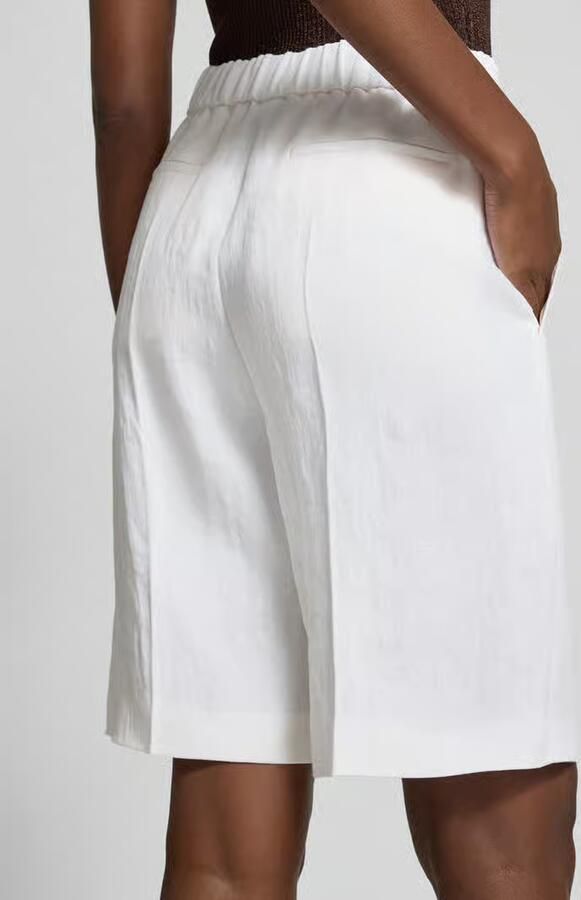 Boss regular fit bermuda's van mix van linnen en viscose model 'TIANALA'