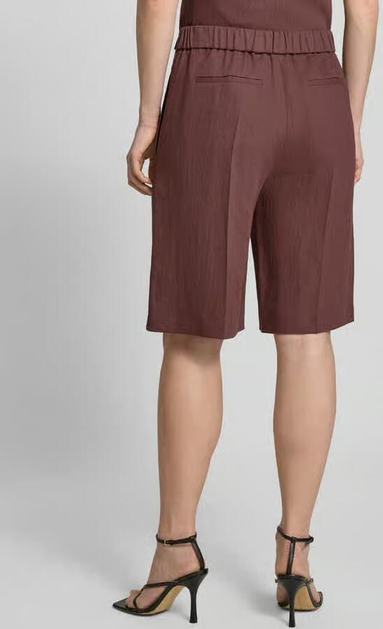 Boss regular fit bermuda's van mix van linnen en viscose model 'TIANALA'