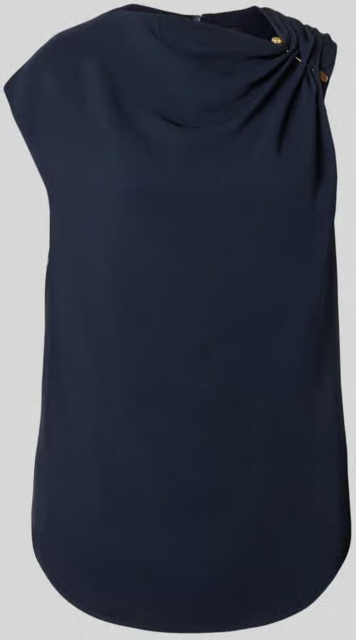 Boss regular fit blouse met korte mouwen van viscosemix model 'BANNEA' - Foto 2