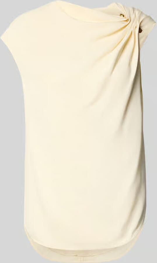Boss regular fit blouse met korte mouwen van viscosemix model 'BANNEA' - Foto 2