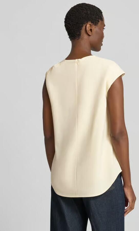 Boss regular fit blouse met korte mouwen van viscosemix model 'BANNEA'