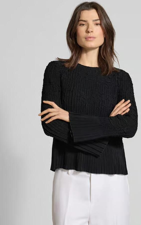 Boss Regular fit blouse met lange mouwen in kreukellook model 'BOPPAR' - Foto 2