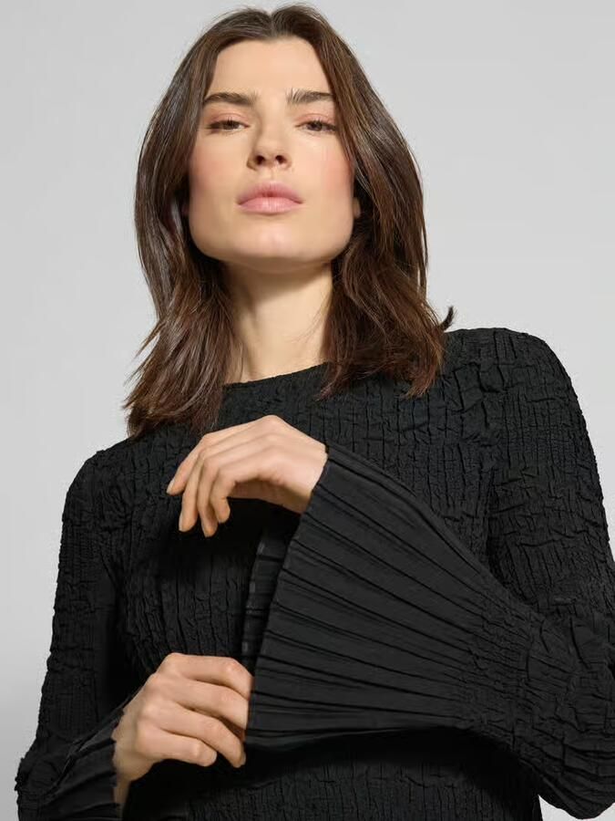 Boss Regular fit blouse met lange mouwen in kreuklook model 'BOPPAR' - Foto 2