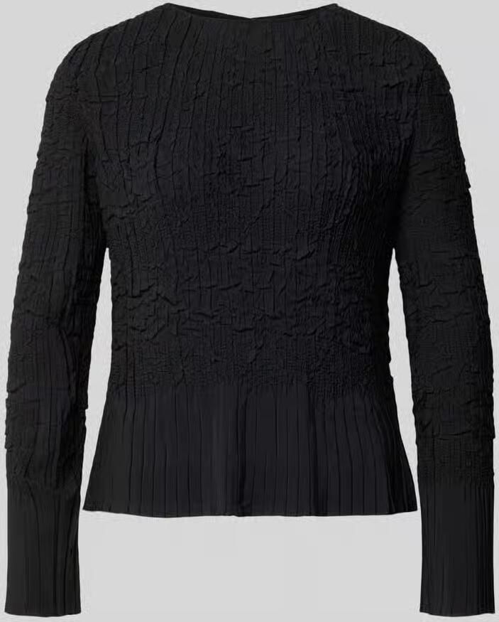Boss Regular fit blouse met lange mouwen in kreuklook model 'BOPPAR'