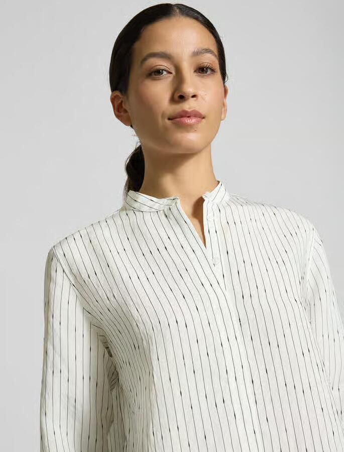 Boss Regular fit blouse met lange mouwen van modalmix model 'BERTYNA' - Foto 2