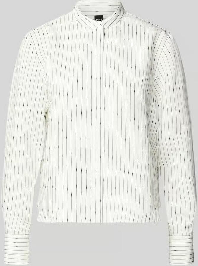 Boss Regular fit blouse met lange mouwen van modalmix model 'BERTYNA'